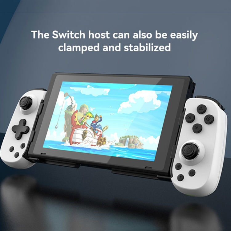 D6 藍牙伸縮遊戲手把雙霍爾六軸體感，適用於 Android/iPhone /Switch，D6 黑色，D6 白黑，D6 白紅