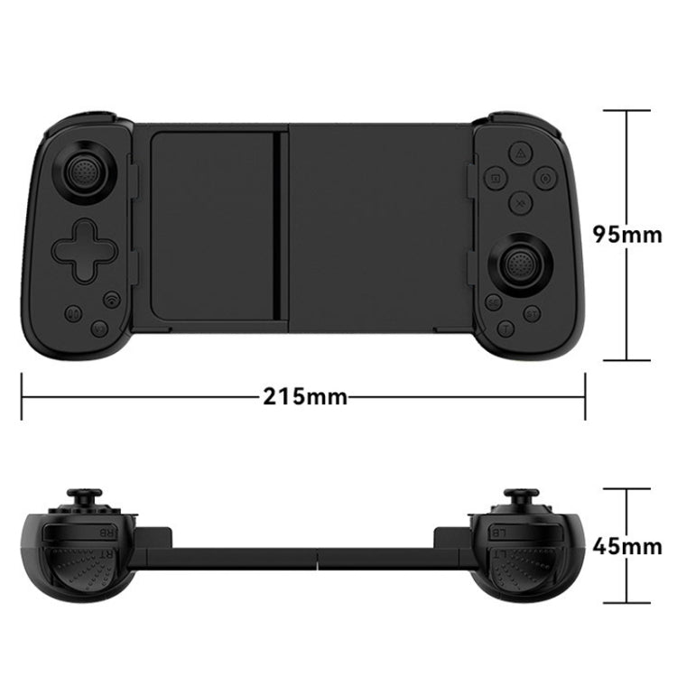 D6 藍牙伸縮遊戲手把雙霍爾六軸體感，適用於 Android/iPhone /Switch，D6 黑色，D6 白黑，D6 白紅