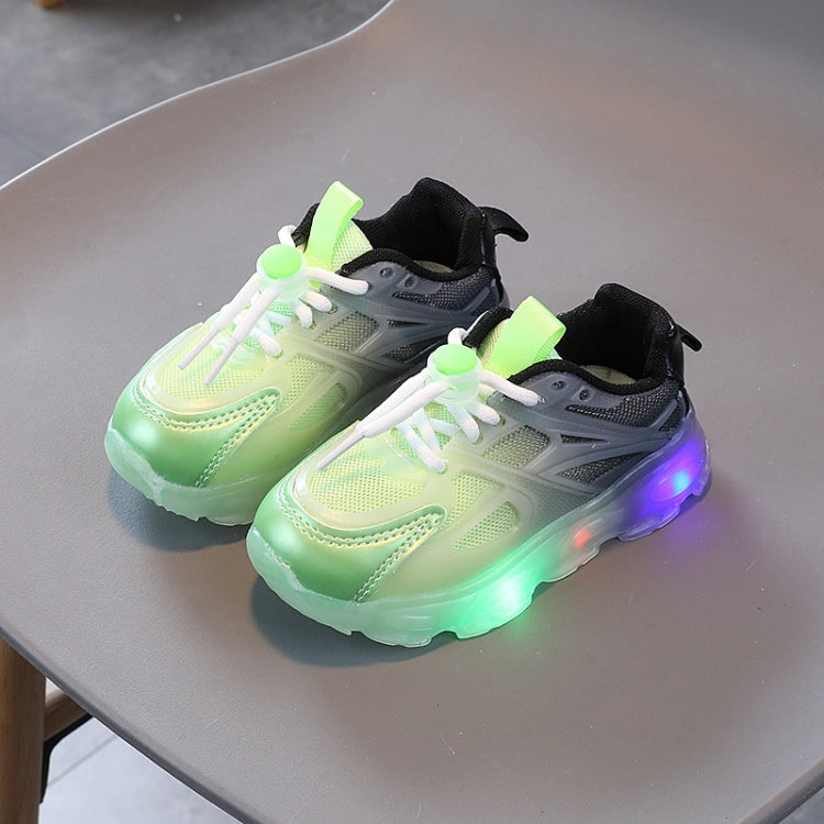 WISDOMFROG 女童運動鞋 LED 發光男童漸變網布鞋兒童鞋，21，22，23，24，25，26，27，28，29，30