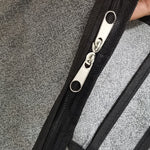 無紡布可折疊床下收納袋用於衣物毯子100x50x18公分，100x50x18公分（印花灰色）