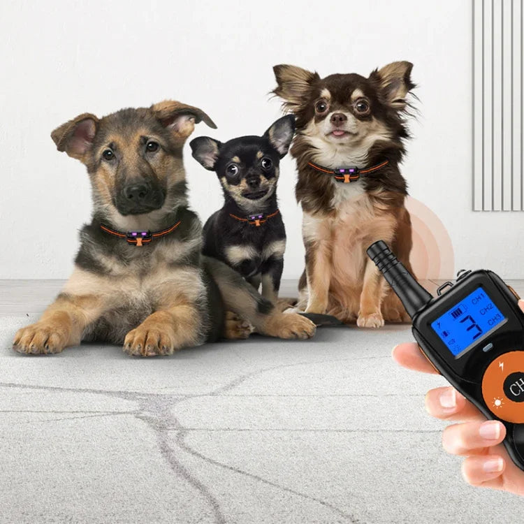 智能電子遙控狗訓練器 防水寵物止吠器，單犬用，雙犬用