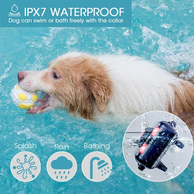 智能電子遙控狗訓練器 防水寵物止吠器，單犬用，雙犬用