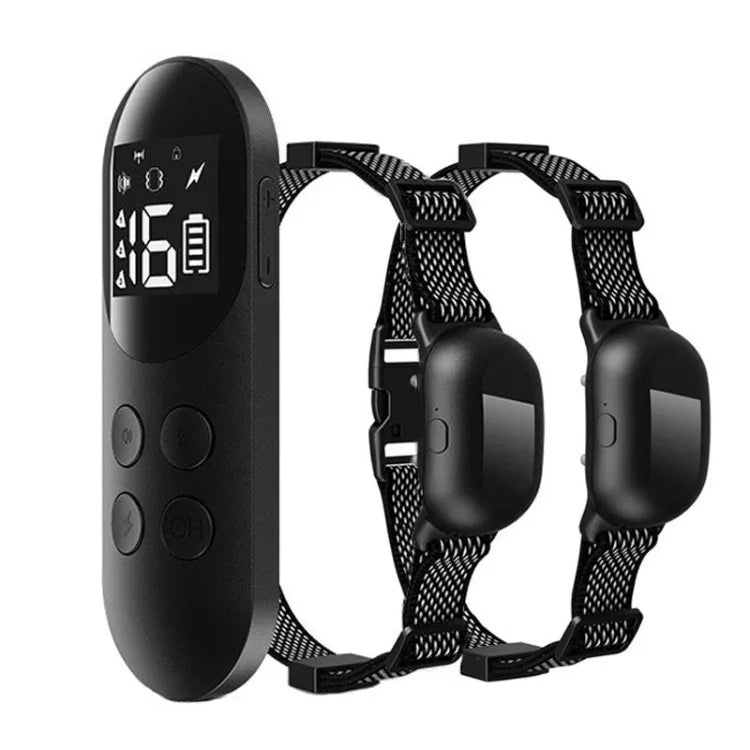 智能防水電擊項圈 遙控狗訓練器，單犬用，雙犬用