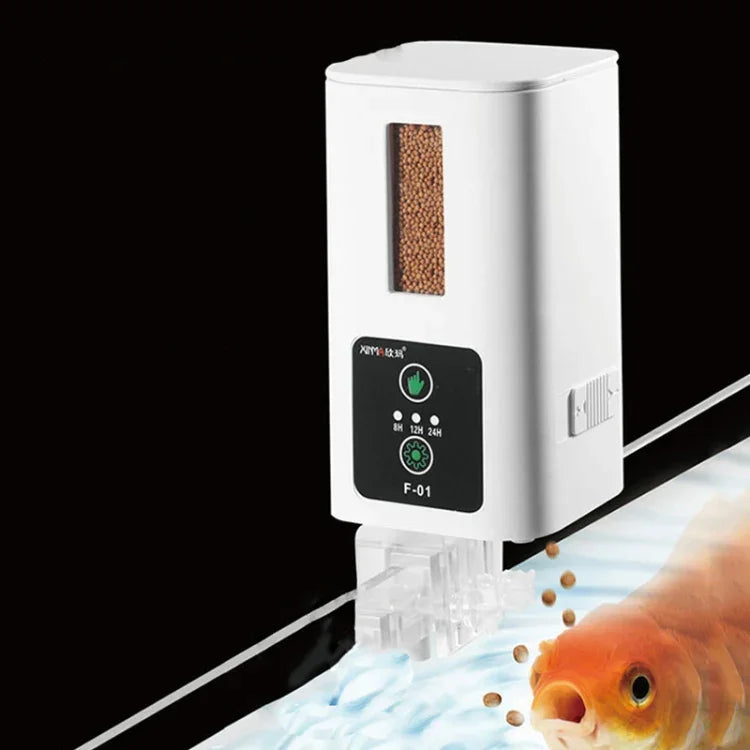 XINMA F-01 400ml 魚缸自動餵食裝置水族智能定時大容量魚食器