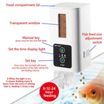 XINMA F-01 400ml 魚缸自動餵食裝置水族智能定時大容量魚食器