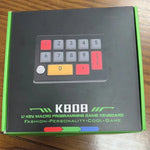 MKESPN 13鍵 RGB 多功能巨集編程機械鍵盤，有線帶旋鈕鍵盤