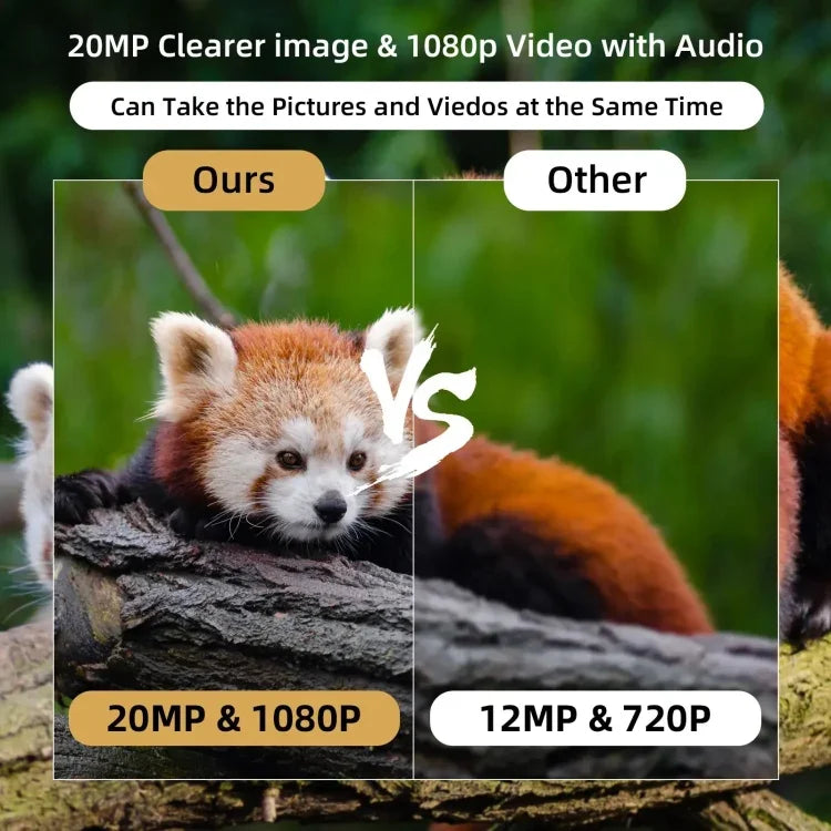 20MP 1080P 狩獵追蹤攝影機帶夜視野生動物偵察拍照，MiNi301