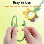 Bear Silicone Pacifier Chain Toddler Teether Toy Anti-fall Rope Pacifier Clip