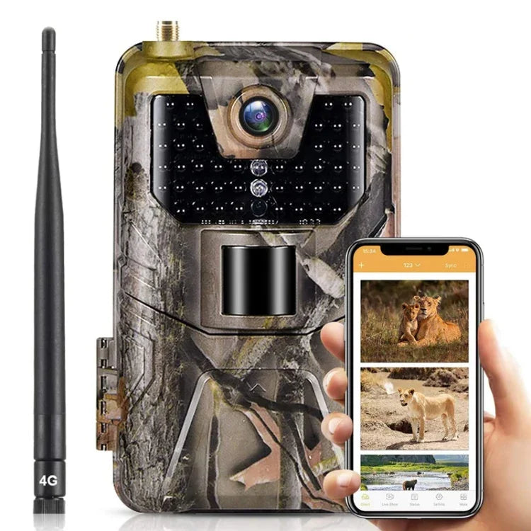 36MP 4K 4G 狩獵攝影機帶 APP 遠程手機控制隨時查看照片/視頻，HC-900Pro