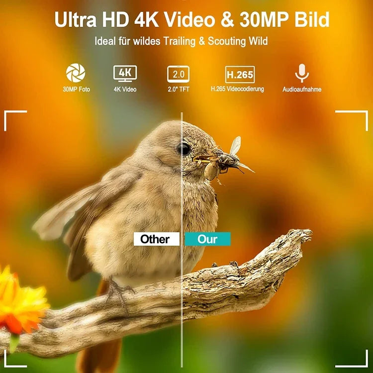 36MP 4K 4G 狩獵攝影機帶 APP 遠程手機控制隨時查看照片/視頻，HC-900Pro