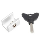 Child Safety Protection Screen Window Limiter Sliding Door Latch With Key, Ordinary Model+Straight Key, Ordinary Model+L Shaped Key, Wider Model+Straight Key, Wider Model+L Shaped Key