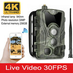 HC-801Pro 4K 4G 戶外狩獵攝影機 APP 遠程手機控制隨時查看照片和視頻，歐規插頭，美規插頭，澳規插頭
