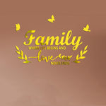 壓克力Familylove立體鏡面牆貼 家用自粘裝飾軟鏡面，Familylove款