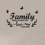 壓克力Familylove立體鏡面牆貼 家用自粘裝飾軟鏡面，Familylove款