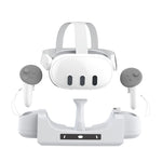 For Meta Quest 3 VR Helmet Charging Base Wall-mounted Fast Charging Rack With LED Indicator