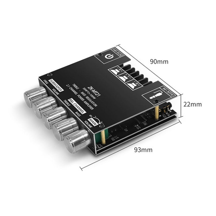 ZK-MT21 50W x 2+100W 2.1 聲道藍牙數位擴大機模組，ZK-MT21