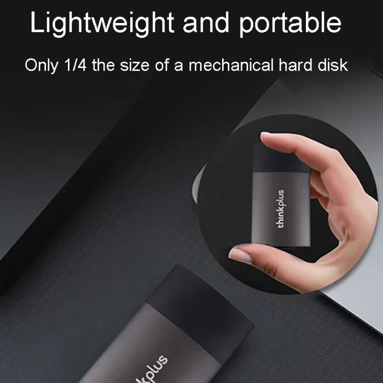 Lenovo Thinkplus US202 USB3.1 輕巧便攜行動固態硬碟，512G，1T，2T