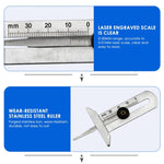 Stainless Steel Tire Tread Vernier Depth Gauge, 0-30mm, 0-50mm, 0-60mm