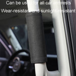 1pair Car Door Handle Decorative Anti-Scratch Cover Car Slippery Leather Inner Door Handle Protective Cover