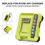 36-40V 工具切割機電池充電器，適用RYOBI PO401 / PO403 / PO400，美規，歐規，英規，澳規