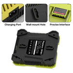 36-40V 工具切割機電池充電器，適用RYOBI PO401 / PO403 / PO400，美規，歐規，英規，澳規
