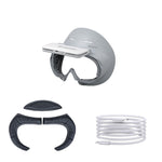 適用於 PICO 4 Hibloks VR 眼鏡臉部護墊帶風扇，1 件 PU 棉，2 件 PU 棉，1 件冰絲，2 件冰絲
