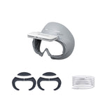 適用於 PICO 4 Hibloks VR 眼鏡臉部護墊帶風扇，1 件 PU 棉，2 件 PU 棉，1 件冰絲，2 件冰絲