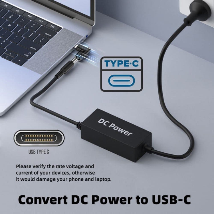 65W 母頭轉 Type-C 公頭直流電源轉 PD 電源筆記型電腦多功能轉接器，7.9x0.9mm A，7.4x0.6mm B，方形埠 C，6.5x1.4mm D，6.3x3.0mm E，5.5x2.5mm F，5.5x2.1mm G，5.5x1.7mm H，5.5x1.0mm I，4.8x1.7mm J，4.0x1.7mm K，4.0x1.35mm L，4.5x3.0mm M