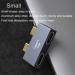 Type-C 擴充基座電腦充電數據埠電源適配器，2 x Type-C 母頭轉 2 x Type-C 公頭，2 x Type-C 母頭轉 Type-C 公頭