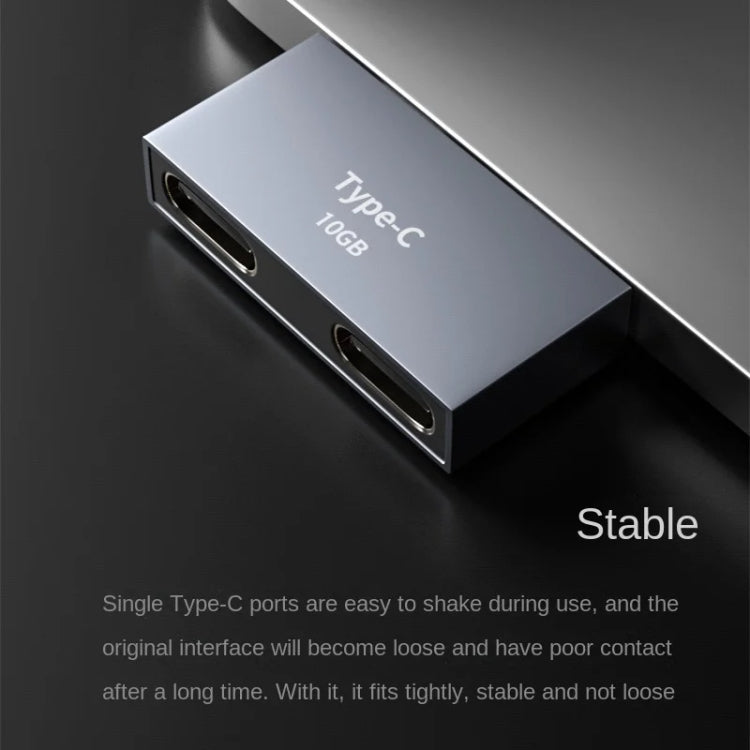 Type-C 擴充基座電腦充電數據埠電源適配器，2 x Type-C 母頭轉 2 x Type-C 公頭，2 x Type-C 母頭轉 Type-C 公頭