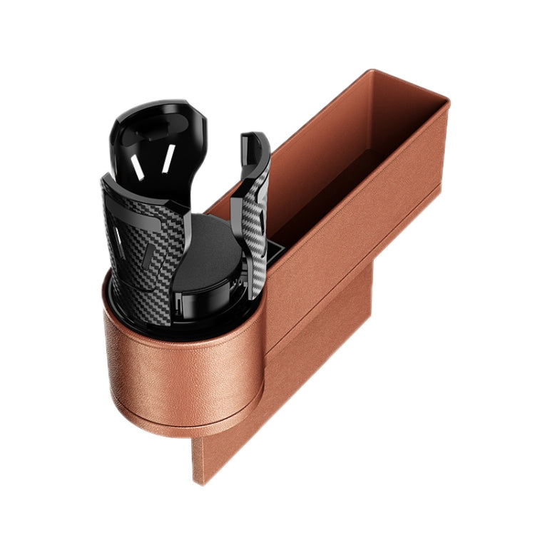 Car Seat Gap Storage Box Car Water Cup Holder Ashtray, Left Black Red, Left Carbon Fiber, Left Brown, Left Beige, Left Black, Right Black Red, Right Carbon Fiber, Right Brown, Right Beige