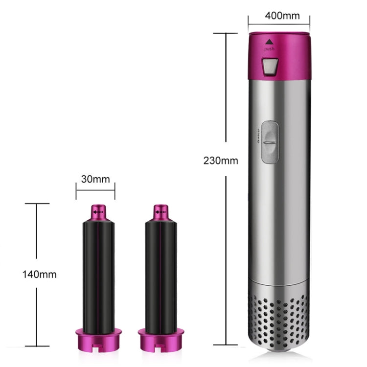 5合1熱風梳自動捲髮器方形造型梳捲髮直髮兩用，美規插頭，歐規插頭，英規插頭，澳規插頭