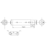 鋅合金外殼大型 3 針母頭 XLR 轉 5 針公頭 XLR DMX 信號燈 XLR 轉接器