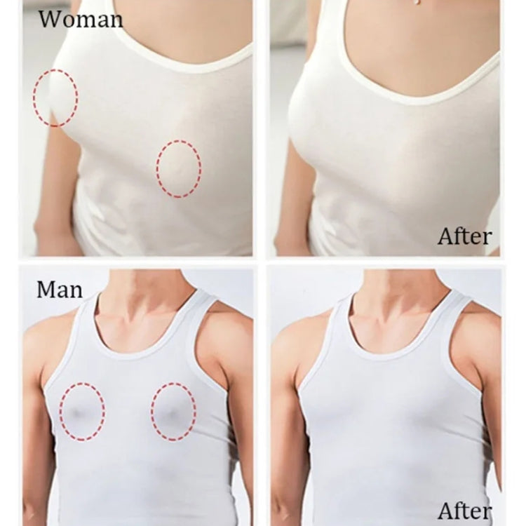 10pcs /Pack Disposable Anti-Bump Invisible Breathable Breast Patch, Flower, Round