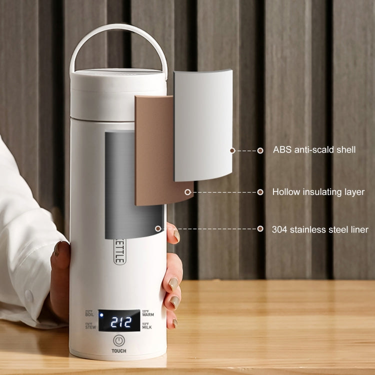 300W 500ml 電熱水杯智能沸騰壺溫控壺，SUS304美規插頭，SUS316美規插頭，SUS304英規插頭，SUS316英規插頭，SUS304歐規插頭，SUS316歐規插頭