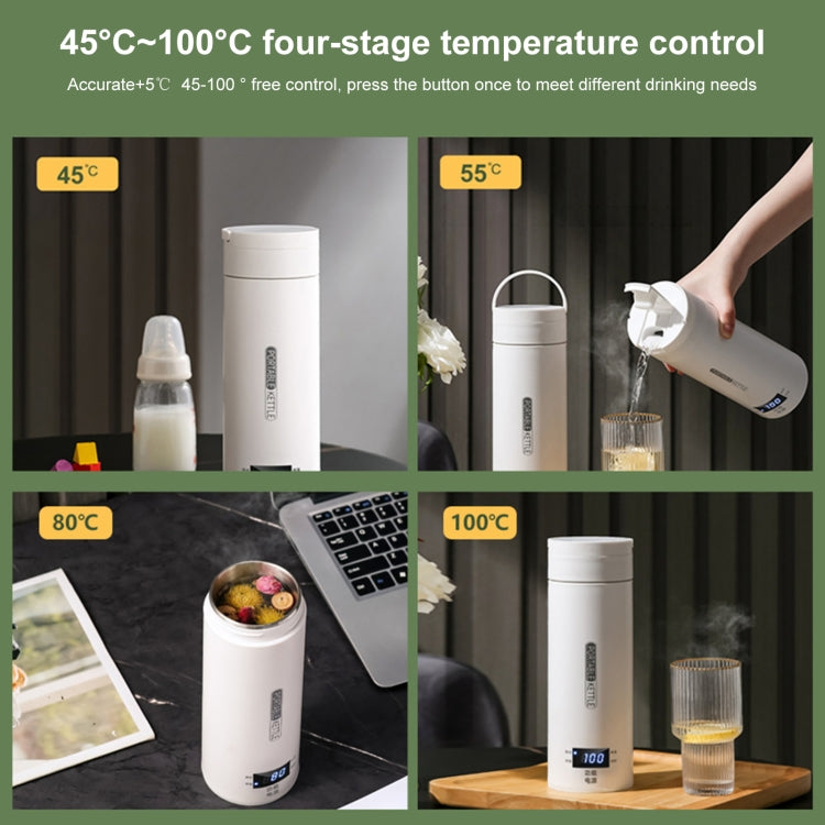 300W 500ml 電熱水杯智能沸騰壺溫控壺，SUS304美規插頭，SUS316美規插頭，SUS304英規插頭，SUS316英規插頭，SUS304歐規插頭，SUS316歐規插頭