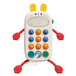 Baby Puzzle Fun Finger Pumping Toys Enlightenment Early Teaching Toys, Octopus (Blue), Octopus (Red), Cartoon Crab (Orange), Cartoon Crab (Green), Rocket (Blue), Rocket (Red), Flying Sword (Red), Flying Sword (White), Crab, Space Ship, Mobile Phone Rab...