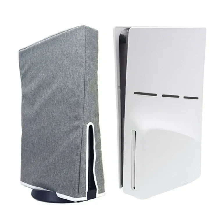 適用於 PS5 Slim 光碟及數位主機防塵保護殼，垂直灰色、垂直黑色、水平灰色、水平黑色