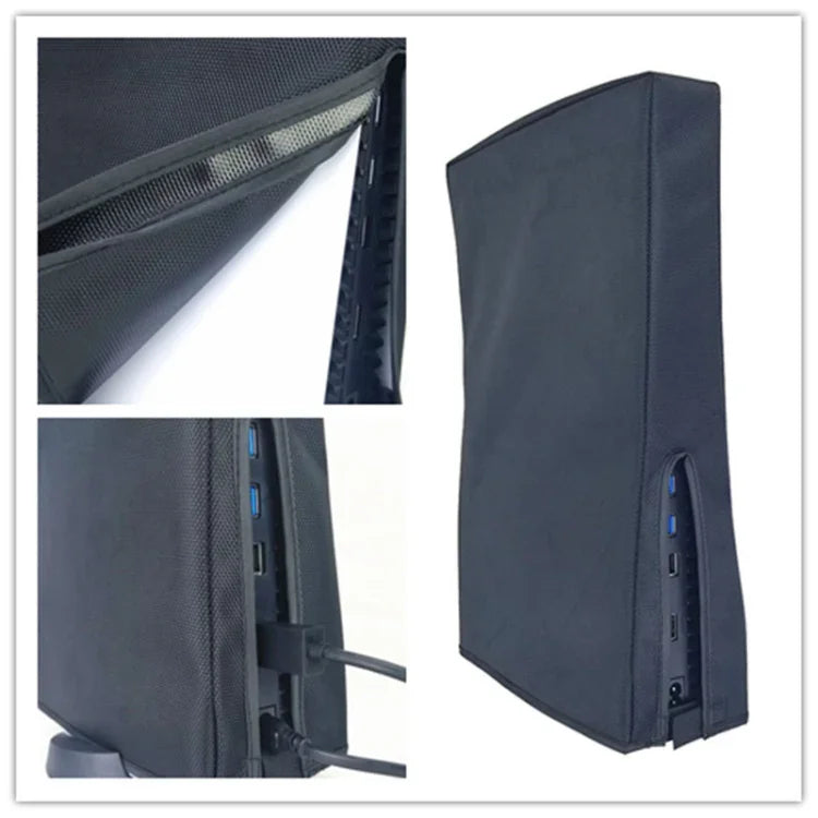 適用於 PS5 Slim 光碟及數位主機防塵保護殼，垂直灰色、垂直黑色、水平灰色、水平黑色