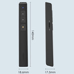 Deli 2.4GHz 翻頁器 USB 點擊器 紅光適用 PPT，2802（黑色）、2802（白色）