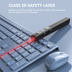 Deli 2.4GHz 翻頁器 USB 點擊器 紅光適用 PPT，2802（黑色）、2802（白色）