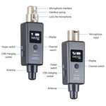 MTU-002 麥克風無線系統 UHF DSP 發射器與接收器 麥克風/線路雙模式