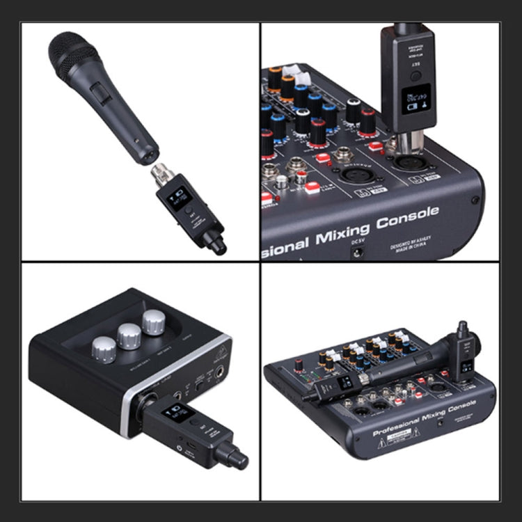 MTU-002 麥克風無線系統 UHF DSP 發射器與接收器 麥克風/線路雙模式