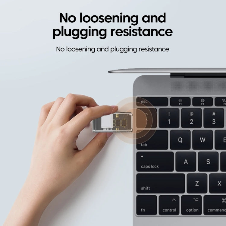 OTG 轉換器 USB 轉 SD/TF 2 合 1 多功能透明讀卡器，透明