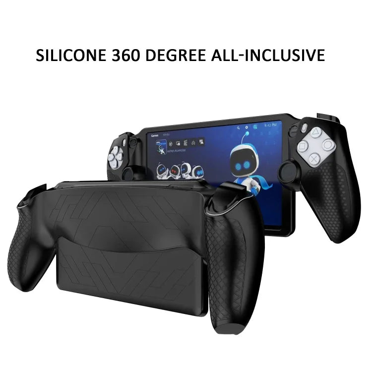 適用於 Sony PS Portal 遊戲主機矽膠保護套，噴油全包保護殼，矽膠材質