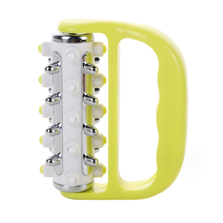 Handheld Curved Five-row Iron Column Roller Soothing Massager