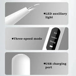 超聲波電動牙科刮治器牙菌斑清潔器牙石去除帶LED燈，套餐A，套餐B，套餐A含配件，套餐B含配件