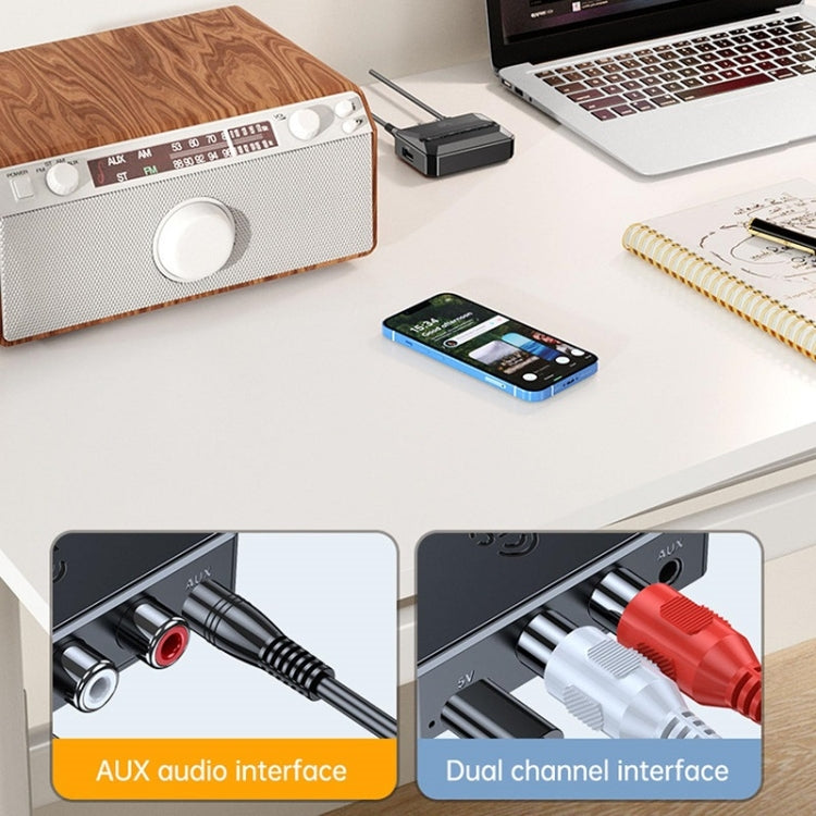 Bluetooth 5.3 Receiver NFC Function Stereo Amplifier To Wireless Adapter, T59