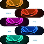 2米 5V LED 燈條 USB 柔性霓虹矽膠軟條套裝，USB（粉色），USB（暖色），USB（藍色）
