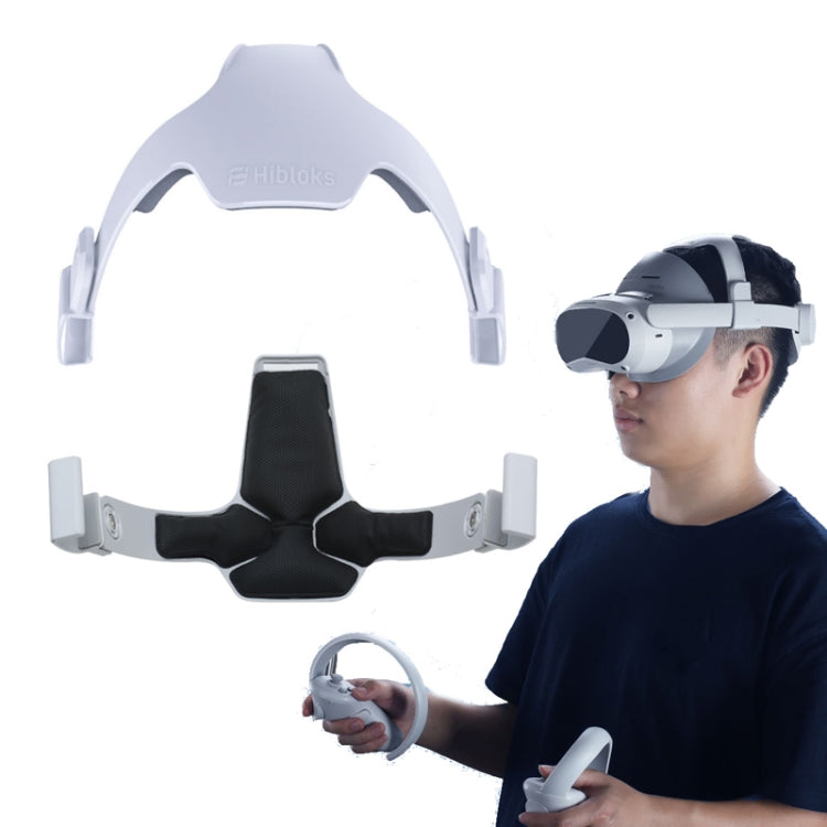 適用於 PICO 4 Hibloks 無壓力頭帶高彈性 PU 頭帶 VR 配件
